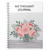 Bloom & Brain Dump - Blumengedankenjournal Notizblock (Vorderseite)