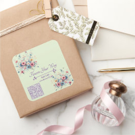 Bloom & Brand Quadratischer Aufkleber