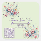 Bloom & Brand Quadratischer Aufkleber (Vorderseite)