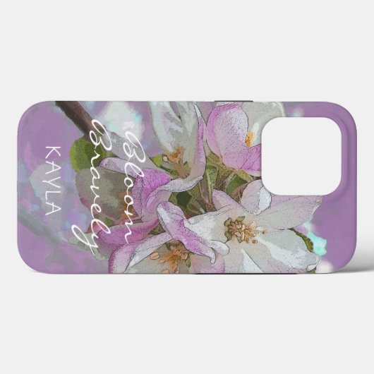 Bloom Bravely Pink Apple Blossom Blume Case Mate (Rückseite (Horizontal))