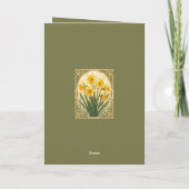 Bloom Bright The March Daffodil Spirit Karte (Rückseite)