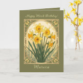 Bloom Bright The March Daffodil Spirit Karte (Gelbe Blume)