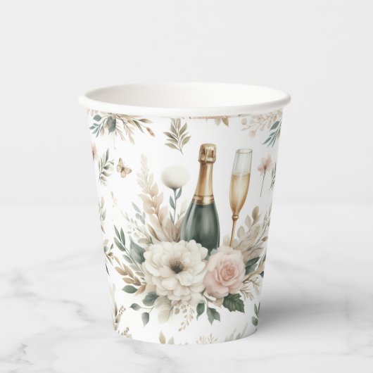 Bloom & Bubbles Partybecher Pappbecher (Vorderseite)