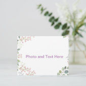 Bloom Custom-Design Postkarte (Stehend Vorderseite)