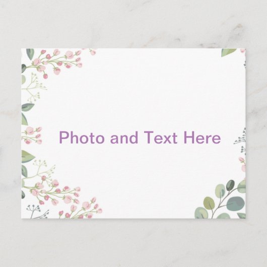 Bloom Custom-Design Postkarte (Vorderseite)