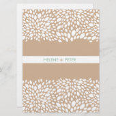 Bloom Customizable Wedding Program in Cashmere Programm (Vorne/Hinten)