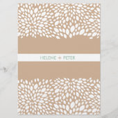Bloom Customizable Wedding Program in Cashmere Programm (Vorderseite)