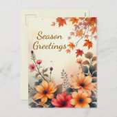 Bloom der Herbstpostkarte Feiertagspostkarte (Vorne/Hinten)