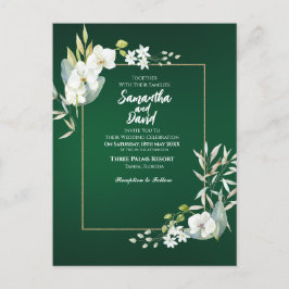 Bloom der Liebe Hochzeit Einladung Postkarte
