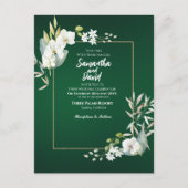 Bloom der Liebe Hochzeit Einladung Postkarte (Vorderseite)
