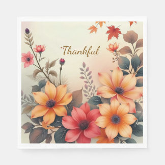 Bloom des Herbstpapiers Napkins Serviette