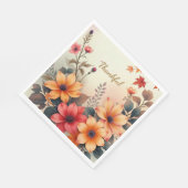 Bloom des Herbstpapiers Napkins Serviette (Ecke)
