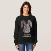 Bloom Different Floral Geometric Bunny Sweatshirt (Vorne ganz)
