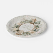 Bloom Floral Tea Party Paper Plates Pappteller (Schrägansicht)