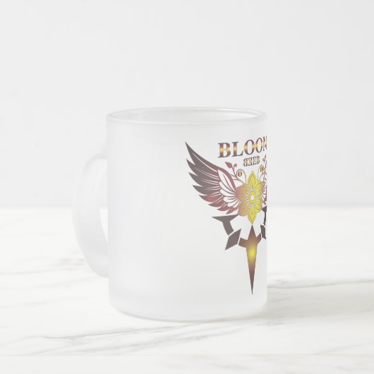 Bloom Glass Mug Mattglastasse (Vorderseite Links)