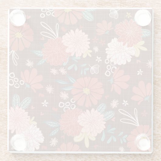 Bloom Glasuntersetzer (Rückseite)