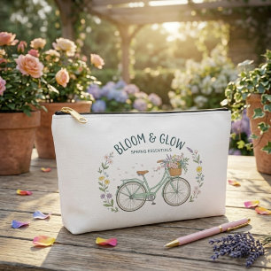 Bloom & Glow Vintage Floral Fahrrad Frühlingsästhe Zubehörtasche