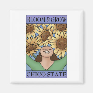Bloom & Grow Chico Staat (lila blau) Magnet
