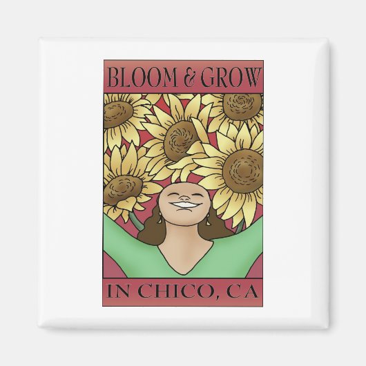 Bloom & Grow in Chico, CA Magnet (Vorne)