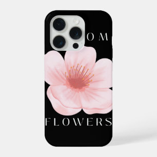 Bloom & Grow Pinke Dahlie Floral Minimalist iPhone 15 Pro Hülle