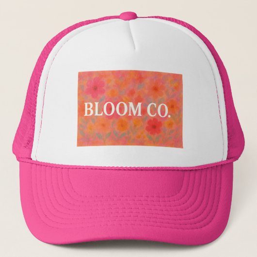 Bloom Hat Truckerkappe (Vorderseite)