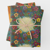 Bloom in Christmas Wrap Geschenkpapier Set (Beispiel)