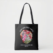 BLOOM, IN DEM SIE Christliche Blume PLANEN Tasche (Vorderseite)