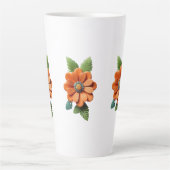 Bloom in Ember Papercut Petals Midnight Marigold E Milchtasse (Vorderseite)