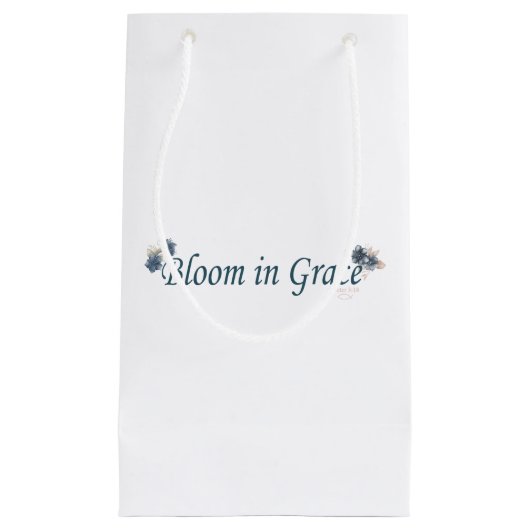Bloom in Grace Kleine Geschenktüte (Vorderseite)