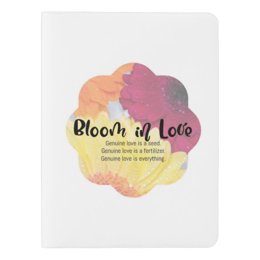 Bloom in Liebe Notepad Extra Großes Moleskine Notizbuch (Vorderseite)