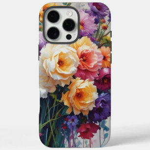 Bloom in Style Geschenk: Vibrant Floral für ein fe iPhone 16 Pro Max Hülle