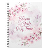 Bloom in Your Own Time Spiral Photo Notebook Notizblock (Vorderseite)