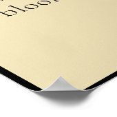 Bloom inspiirational motivierend poster (Ecke)