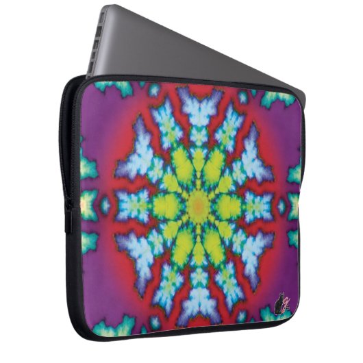 Bloom Kaleidoscope Laptop Sleeve (Vorne Rechts)
