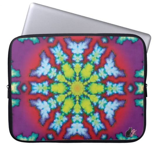 Bloom Kaleidoscope Laptop Sleeve (Vorderseite)