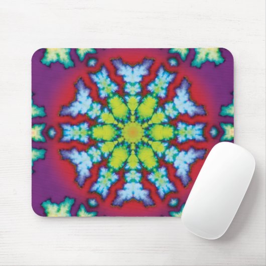 Bloom Kaleidoscope Mouse Pad Mousepad (Mit Mouse)