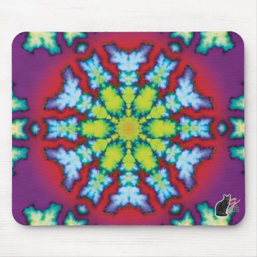 Bloom Kaleidoscope Mouse Pad Mousepad (Vorne)