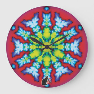 Bloom Kaleidoskop Große Wanduhr
