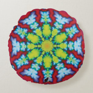 Bloom Kaleidoskop Rundes Kissen