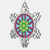 Bloom Kaleidoskop Snowflake Ornament (Rechts)