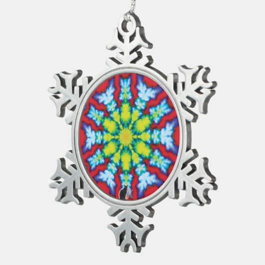 Bloom Kaleidoskop Snowflake Ornament (Rechts)