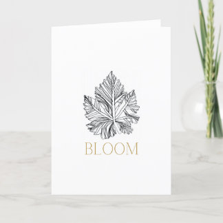 BLOOM-Karte Dankeskarte