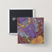 Bloom Lila Dragon Button (Vorne & Hinten)