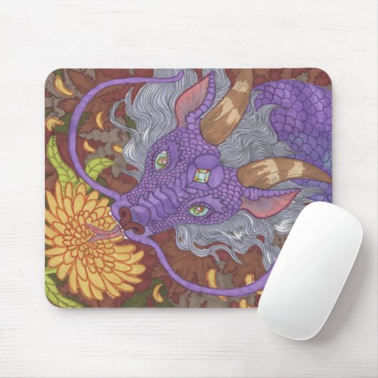 Bloom Lila Dragon Mousepad (Mit Mouse)