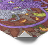 Bloom Lila Dragon Poster (Ecke)