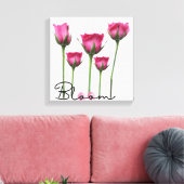 "Bloom" - Minimalistische Leinwand Mauer Kunst mit (Insitu (Wohnzimmer))