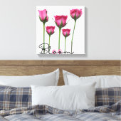 "Bloom" - Minimalistische Leinwand Mauer Kunst mit (Insitu (Schlafzimmer))