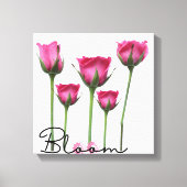 "Bloom" - Minimalistische Leinwand Mauer Kunst mit (Vorderseite)