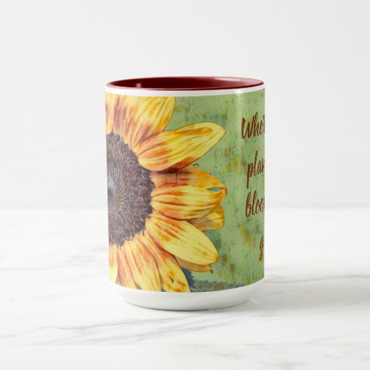 Bloom mit Grace Coffee Tasse (Zentrum)