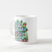 Bloom mit Grace | Kawaii Girl mit Pflanze Kaffeetasse (Vorderseite Links)